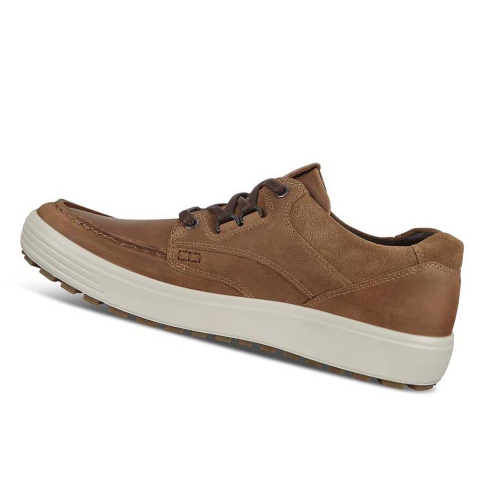 Men's Ecco Soft 7 Tred Sneakers Brown | USA 637MQZ